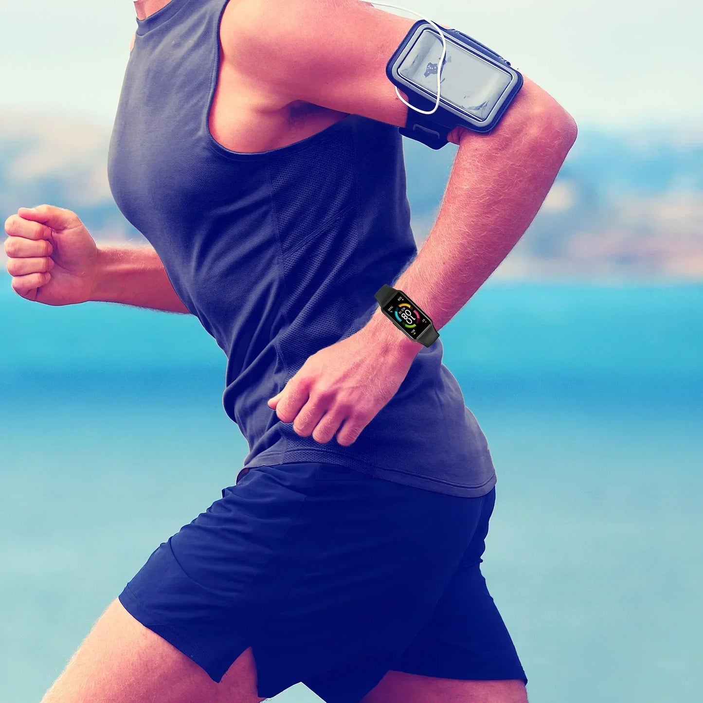 Silikon Ersatzarmband mit TPU Schutz für Huawei - Honor Band 6