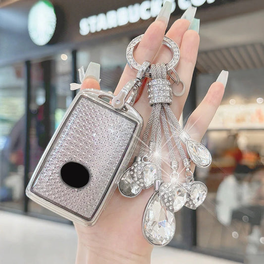 Weißes Diamant-TPU für Mazda 3 Alexa CX30 CX-4 CX5 CX-5 CX8 CX-8 CX-30 CX9 CX-9 Smart Car Key Case Cover Fob Schlüsselanhänger Zubehör - Yabubest - Home & More