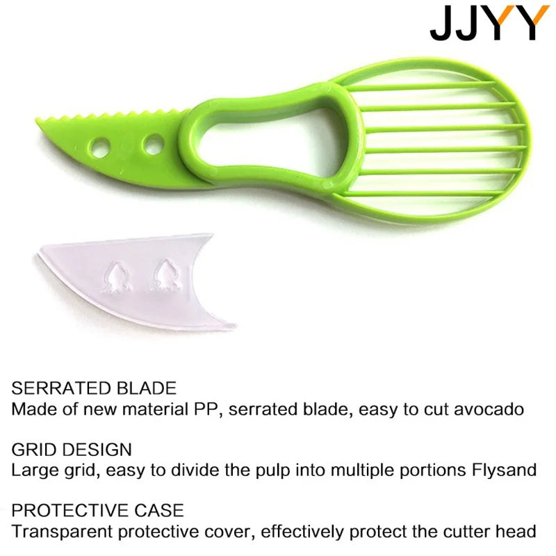 JJYY 3 in 1 Avocado Schneider Entkerner und Obstschäler Kunststoffmesser-Yabubest - Home & More