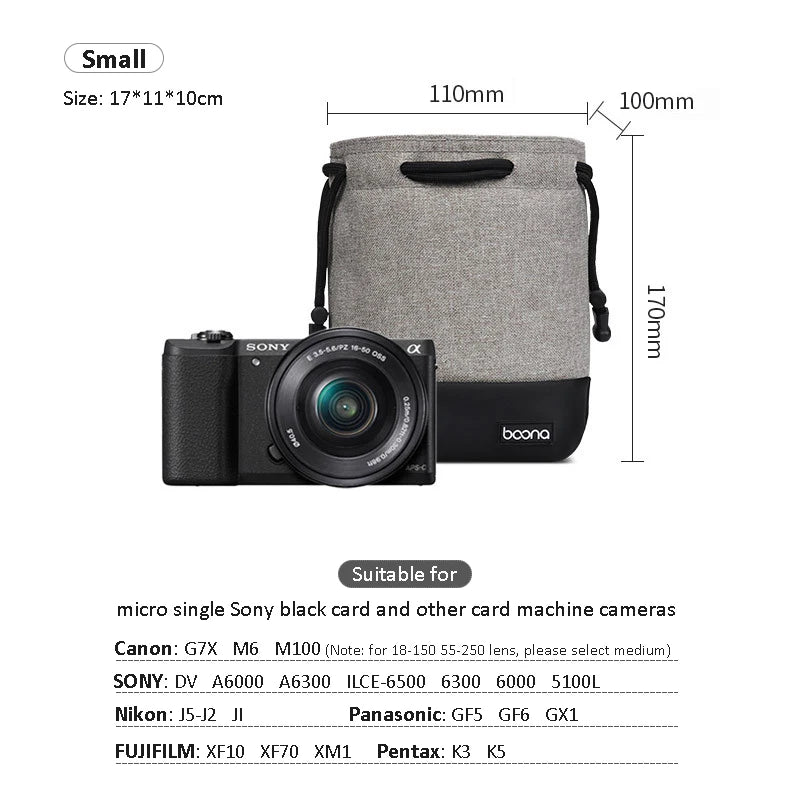 Wasserdichte Kameratasche mit Kordelzug für spiegellose Kameras-Yabubest - Home & More
