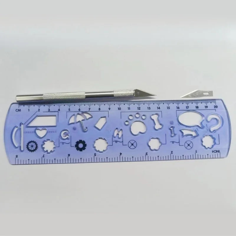 Präziser Gummischneider für Tischtennisbeläge mit Aluminiumgriff