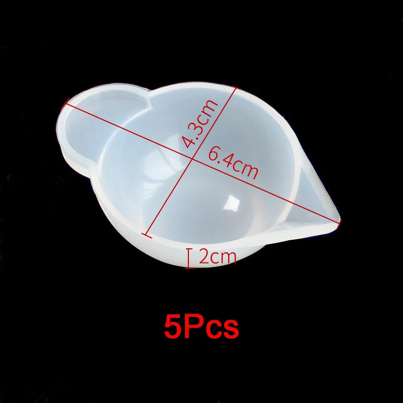 DIY Silikonform für Acrylfarbe Harz Gießen Split Tasse Epoxy Pigment Set