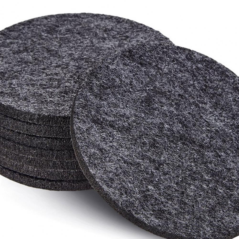 10er Set runde Filz-Untersetzer mit Wärmeisolierung und Antirutschfunktion