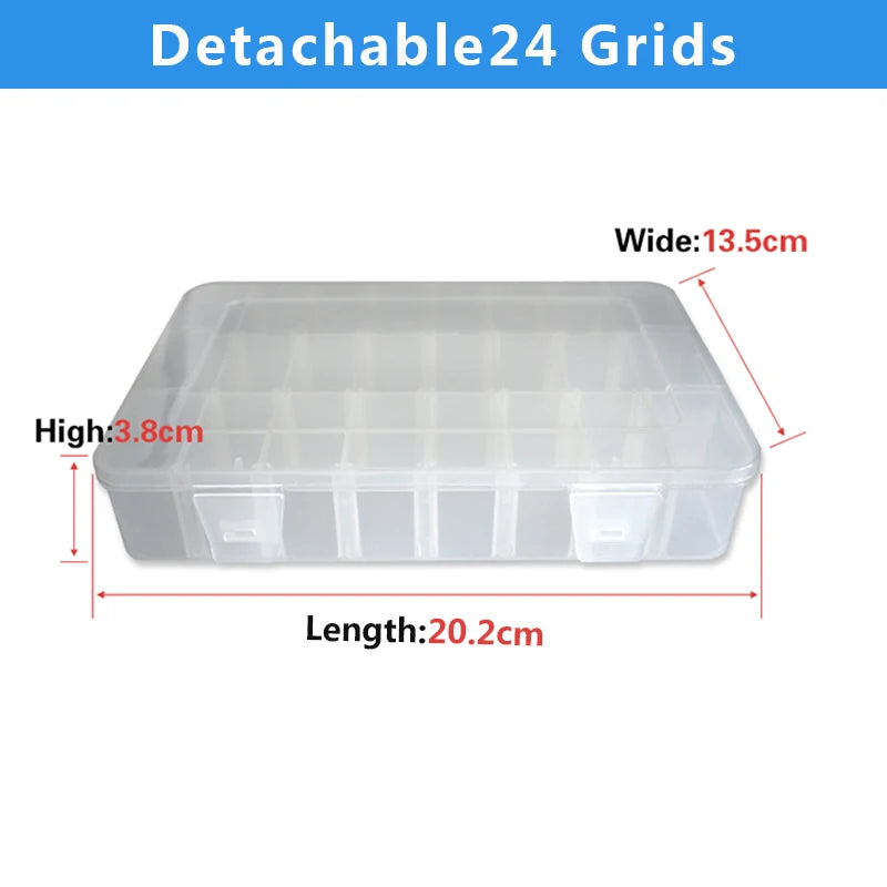 Variabler Organizer 2-24 Fächer für Kleinteile: Schmuck, Schrauben, Werkzeug