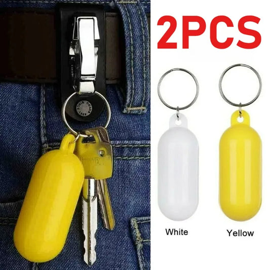 2er Set Kajak Schlüsselbund Schwimmender Anhänger Gelb Nicht Sinkend
