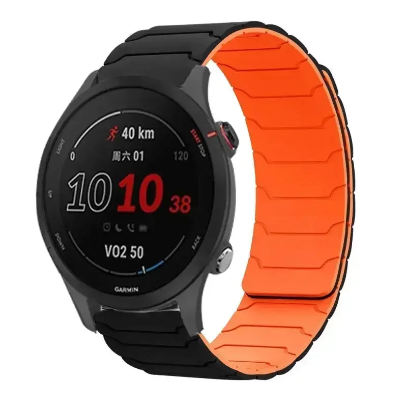 22mm Magnetisches Silikonarmband für vielseitige Smartwatches