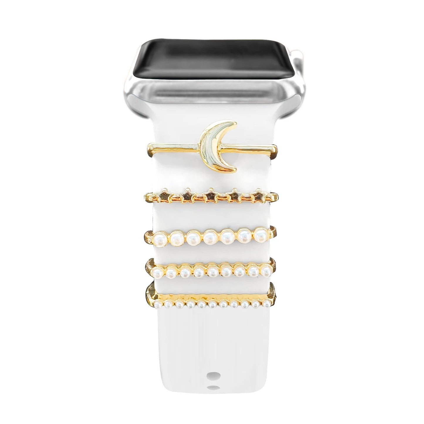 Dekoration für Apple Watch Band Ultra2 10 9 8 Diamant Schmuck Armband Zubehör für Samsung/Huawei Uhr 20/22mm Armband Charms-Yabubest - Home & More