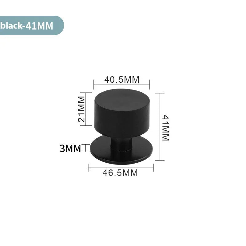 Nagelfreier Edelstahl Gummi Türstopper zur Boden- Wandmontage - Varianten