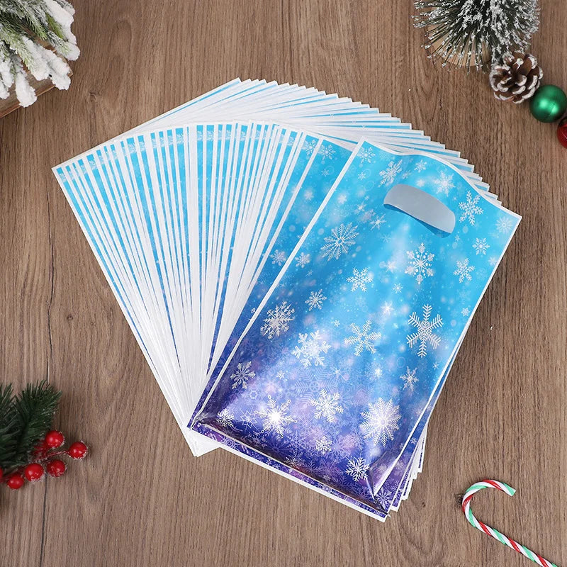 Festliche Schneeflocken Geschenkbeutel für Party und Feiertage