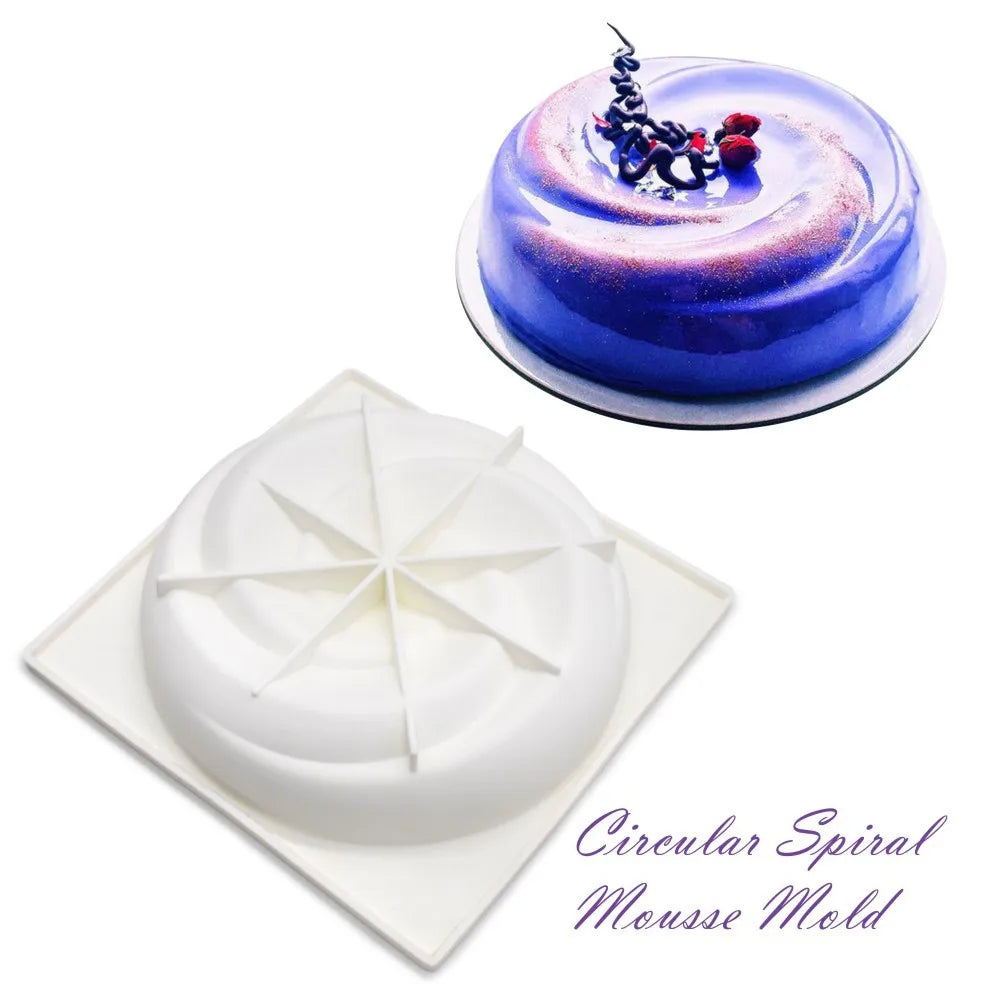Runde Silikon Backform Große Blume für Kuchen Mousse