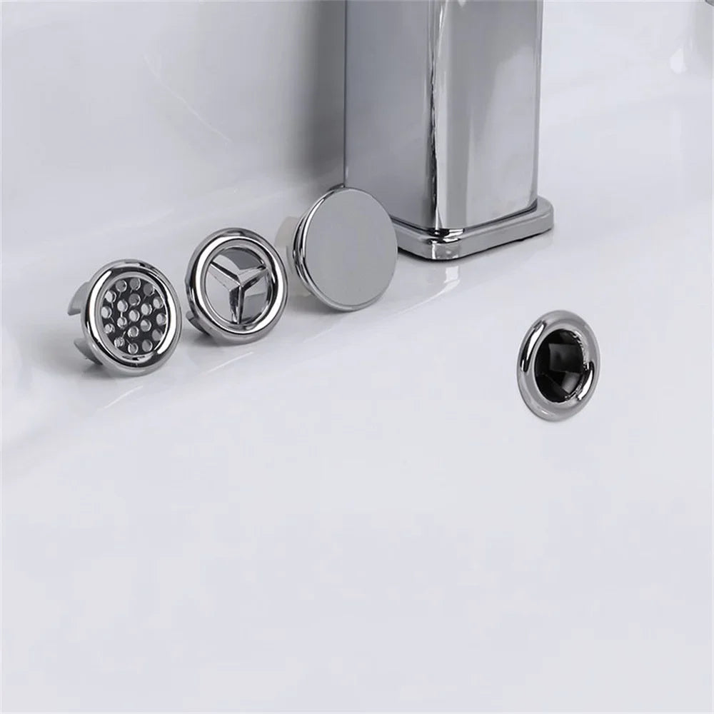 2 Stück galvanisierte Kunststoff-Lochabdeckungen 22-24mm – Passgenau & robust