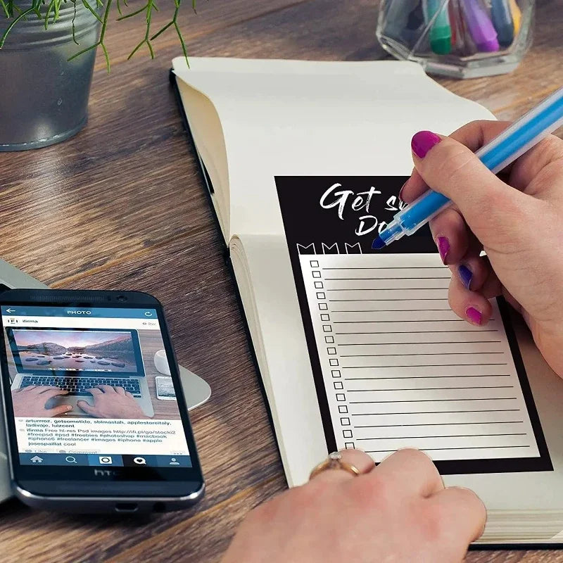 50 Blatt magnetische Notizblöcke für Kühlschrank To-Do Listen Planer