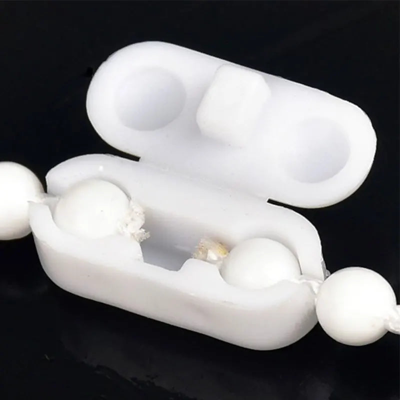 10er Set weiße Zugschnur Verbinder für Rollos & Vertikaljalousien