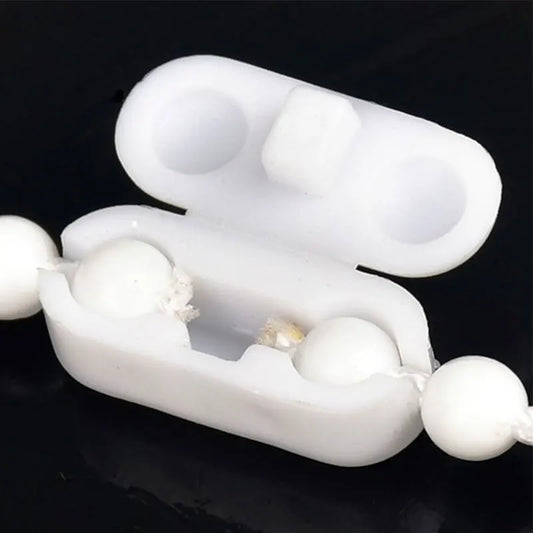 10er Set weiße Zugschnur Verbinder für Rollos & Vertikaljalousien