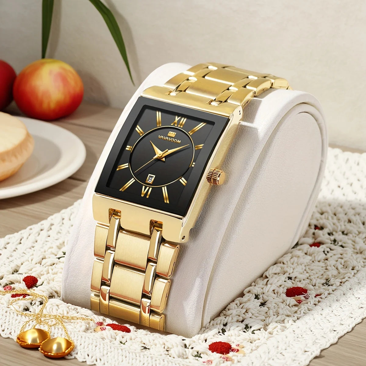 Luxuriöse Herren Armbanduhr Edelstahl Blau Wasserdicht 3BAR