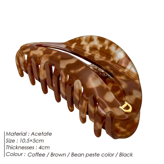 eManco Mehrfarbige Queen-Size-Haarspange für Dusche, Bad, elegante Mode, Haarschmuck, Acetat, glatte Blumenmuster