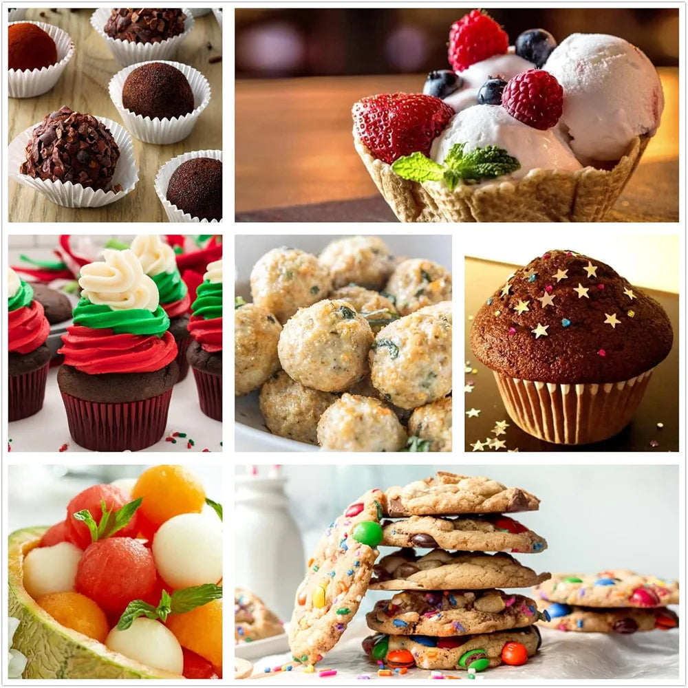 Praktische Eisschaufel aus Edelstahl für Keksteig und Eis