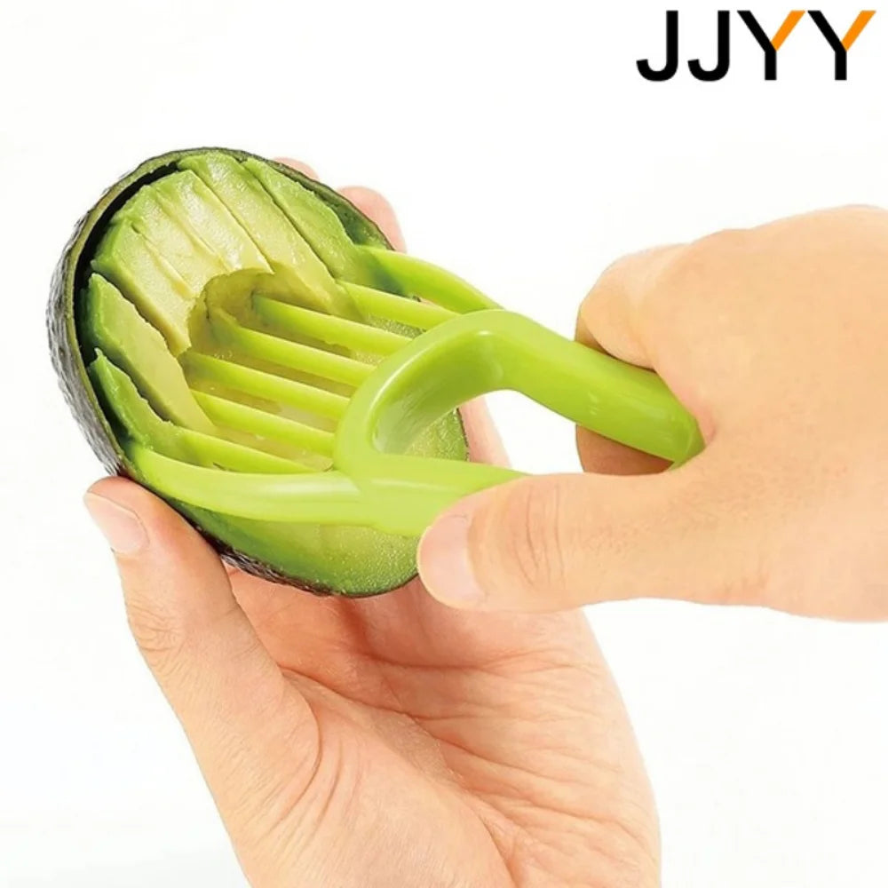 JJYY 3 in 1 Avocado Schneider Entkerner und Obstschäler Kunststoffmesser-Yabubest - Home & More