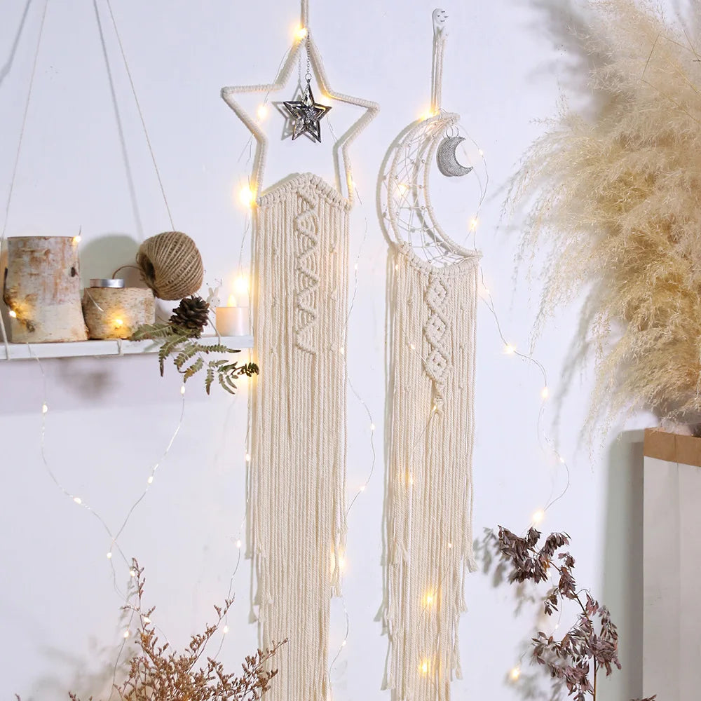 Baum des Lebens Traumfaenger Makramee Boho Wandbehang fuer Zuhaus