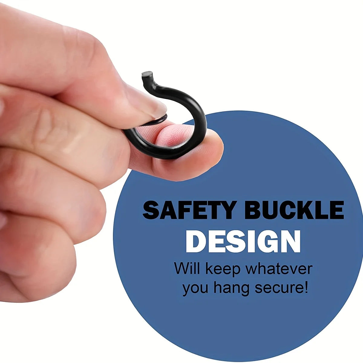 Aufhängerhaken mit Sicherheitsschnalle winddichte Schraubhaken für Lichterketten