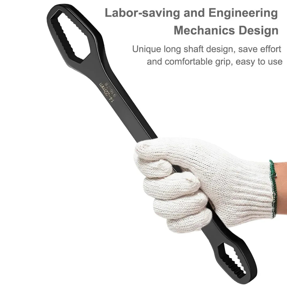 Multifunktionaler Doppelmaulschlüssel mit selbstspannender Funktion