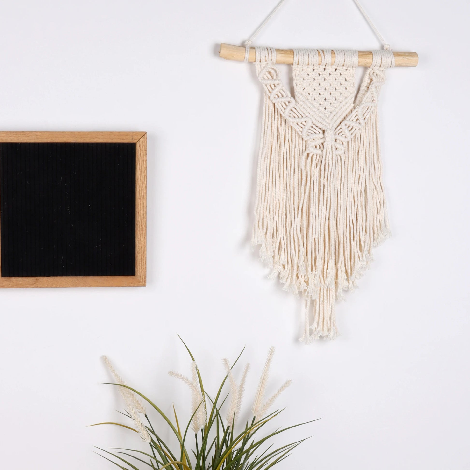 Makramee Wandbehang geometrisch, Boho-Stil, 55 x 70 cm - Yabubest - Home & More