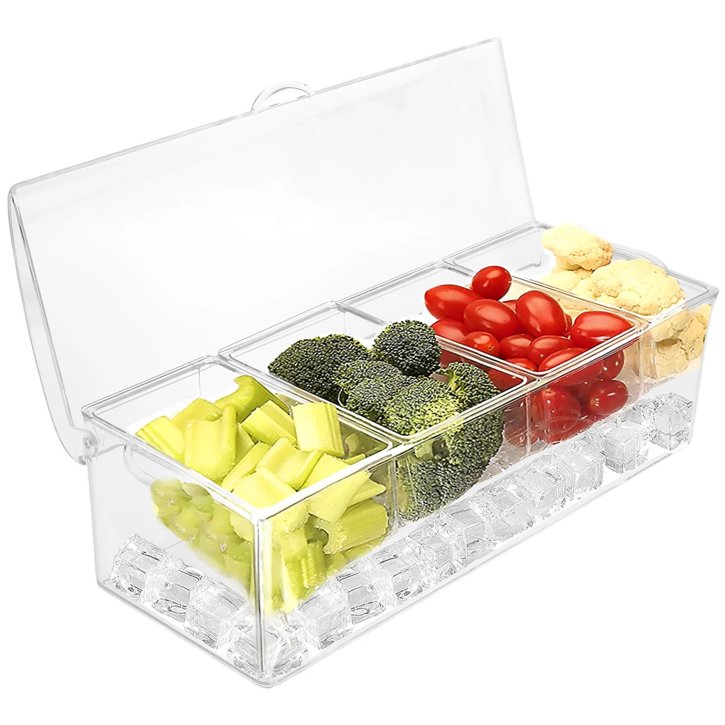 Klare Gewürzbehälter für Küche: Organizer mit Deckel für Gewürz, Zucker, Salz