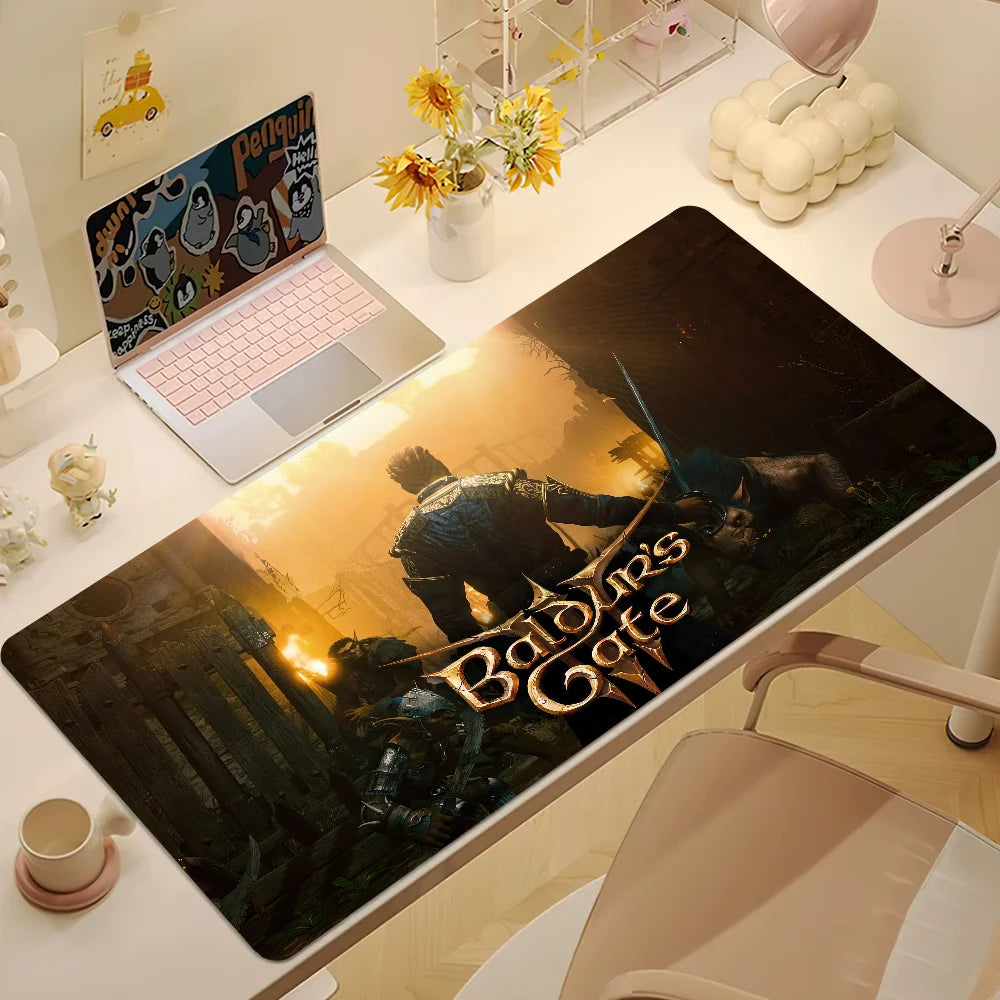 Ergonomisches Gaming Mauspad mit Handgelenkstütze, rutschfest, groß