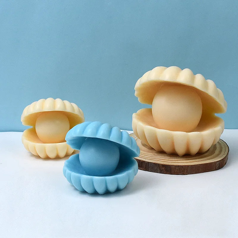 DIY Perle Shell Silikonform für Kerzen und Aromatherapie Dekoration