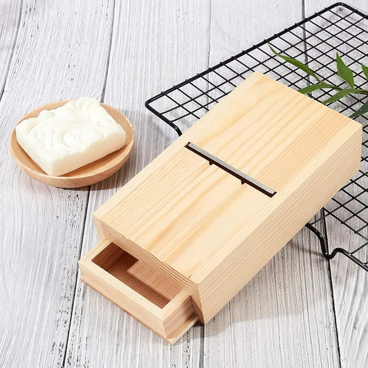 Seifenhobel Holz Schneidebox für DIY Seifen Kerzen Basteln Zubehör