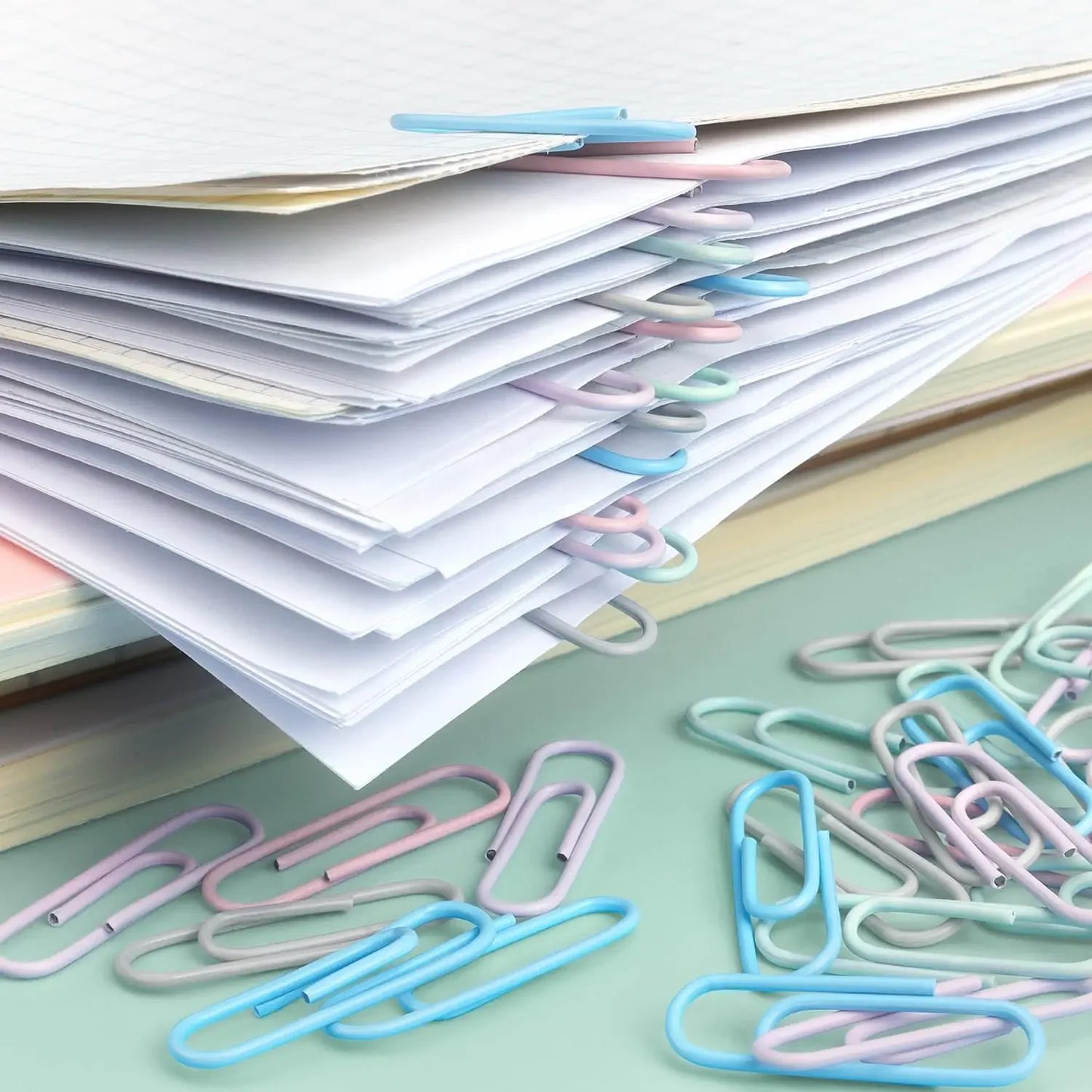 Bunte silberne Metall-Büroklammern – 160 Stück für sicheren Halt - Stil