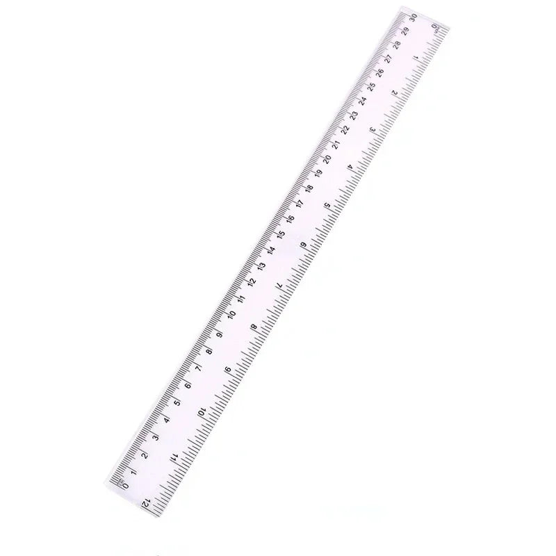 Transparentes Kunststoff Lineal 15 20 30 cm für Schule Büro Zeichnung