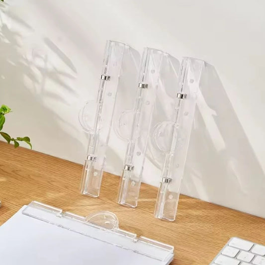 Transparenter A4 Ordner mit Magnetclip für Whiteboard - Papier – Büro - Schule