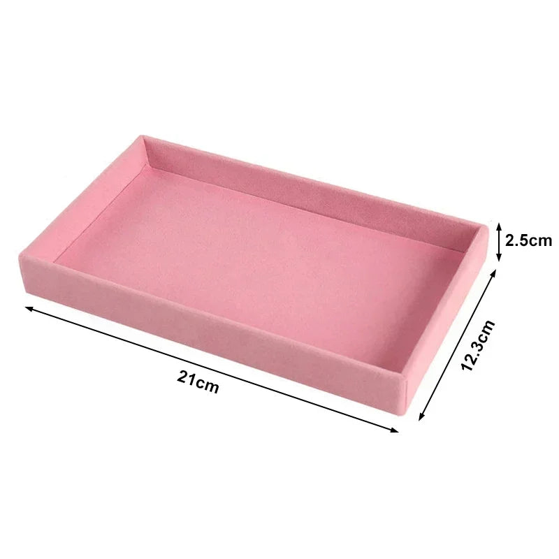 Samt Organizer Schmuckbox mit Schubladen für Ohrringe Armbänder Ringe