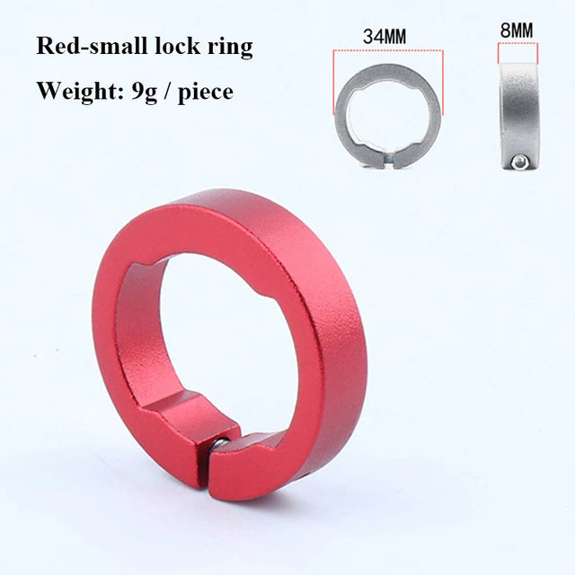 Robuste 2er Set Fahrradgriffe Lock Ringe Aluminium 22,2 mm in 6 Farben