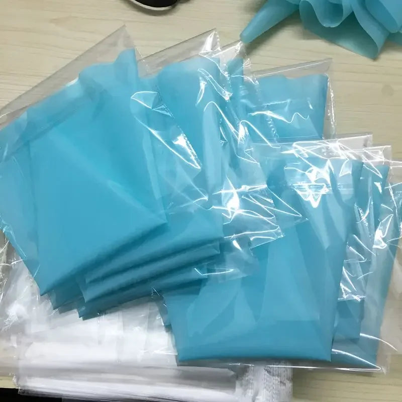 4 teiliges Silikon Spritzbeutel Set Wiederverwendbar für Kuchen Dekoration-Yabubest - Home & More