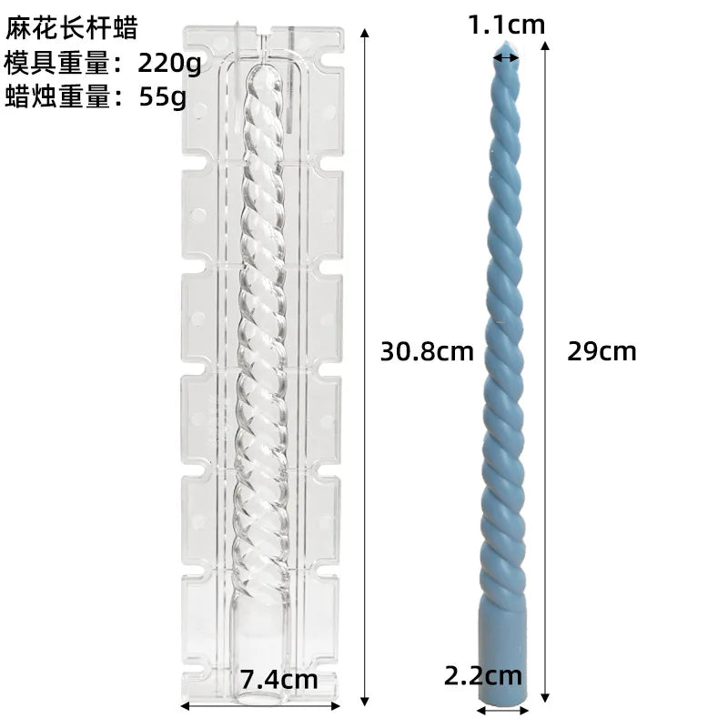 Nordic Stil Zylindrische Acryl Kerzenform DIY Geometrisches Design