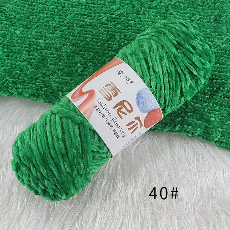 Weiches Chenille Polyester Strickgarn für gemütliche DIY Projekte