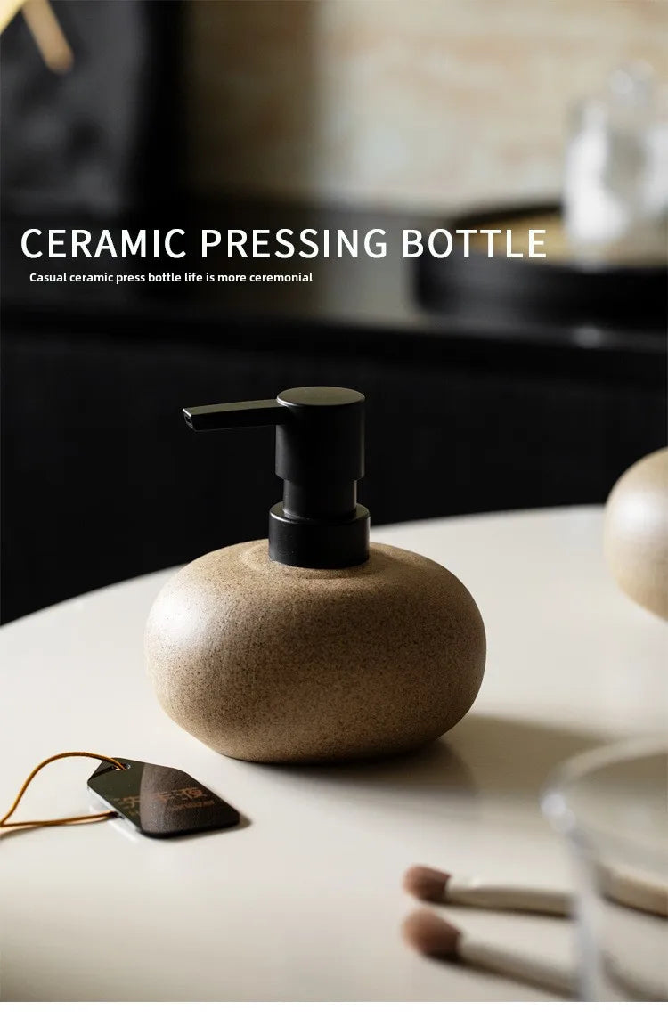 Keramik Spenderflasche für Lotion und Flüssigseife 300ml