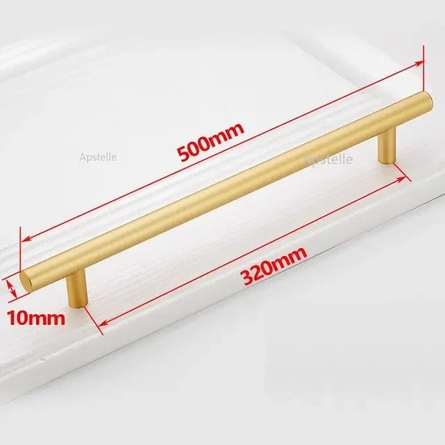 Moderner Möbelgriff Edelstahl schwarz/goldfarben Schrank Schublade Stange