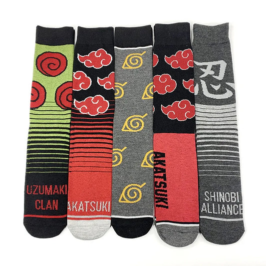 Elastische Anime Sport Socken Unisex Cartoon Motiv für Alltag und Freizeit