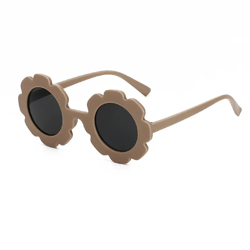 "Sonniger Schutz: Runde Sonnenblume Kinder Sonnenbrille mit UV400 für Kleinkinder"