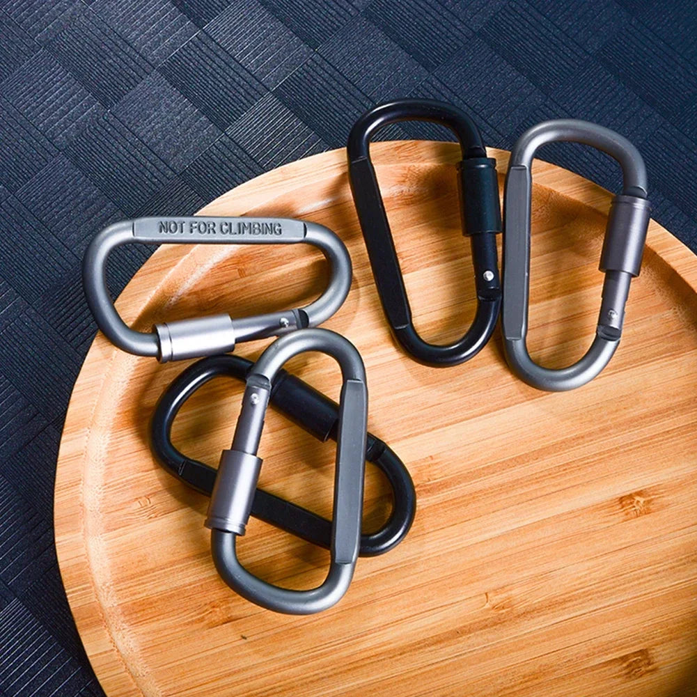 Robuste 6er Set Aluminium Karabiner – Leicht - Vielseitig für Outdoor-Abenteuer