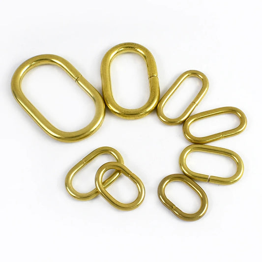 Metall O Ring Schnalle oval 2 bis 10 Stück für Taschen Gürtel Karabiner