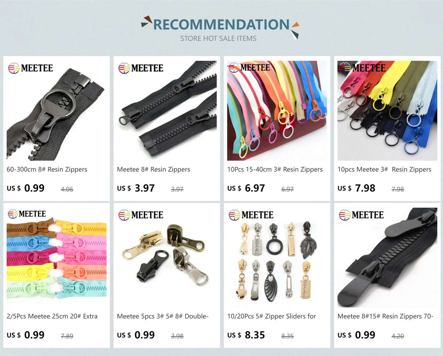 Harz-Reißverschluss offen 70–150 cm langer Doppelschieber Nähen-Yabubest - Home & More