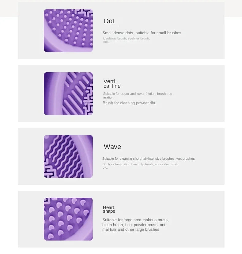 Faltbarer Silikon-Reiniger für Make-up-Pinsel und Puderquasten