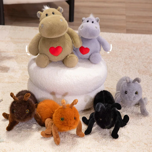Süßes 23cm Ameise Plüschstofftier mit rotem Herz Geschenk für Kinder
