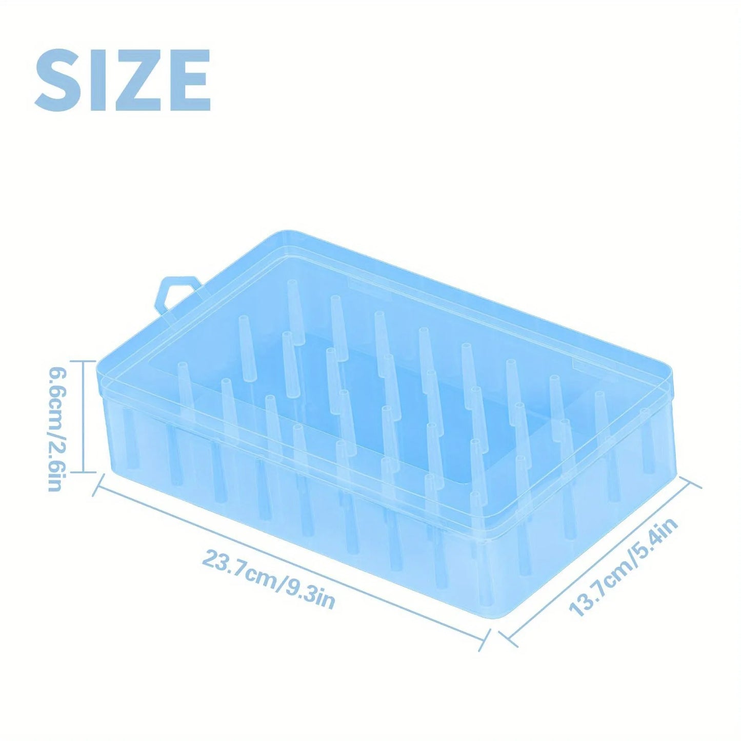 Nähgarn Sortierbox für 42 Spulen – Tragbare Aufbewahrung für Nähzubehör