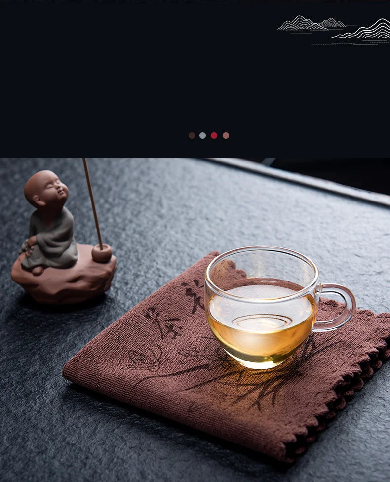 Saugfähiges Rotes Küchengeschirrtuch aus Faser-Yabubestshop