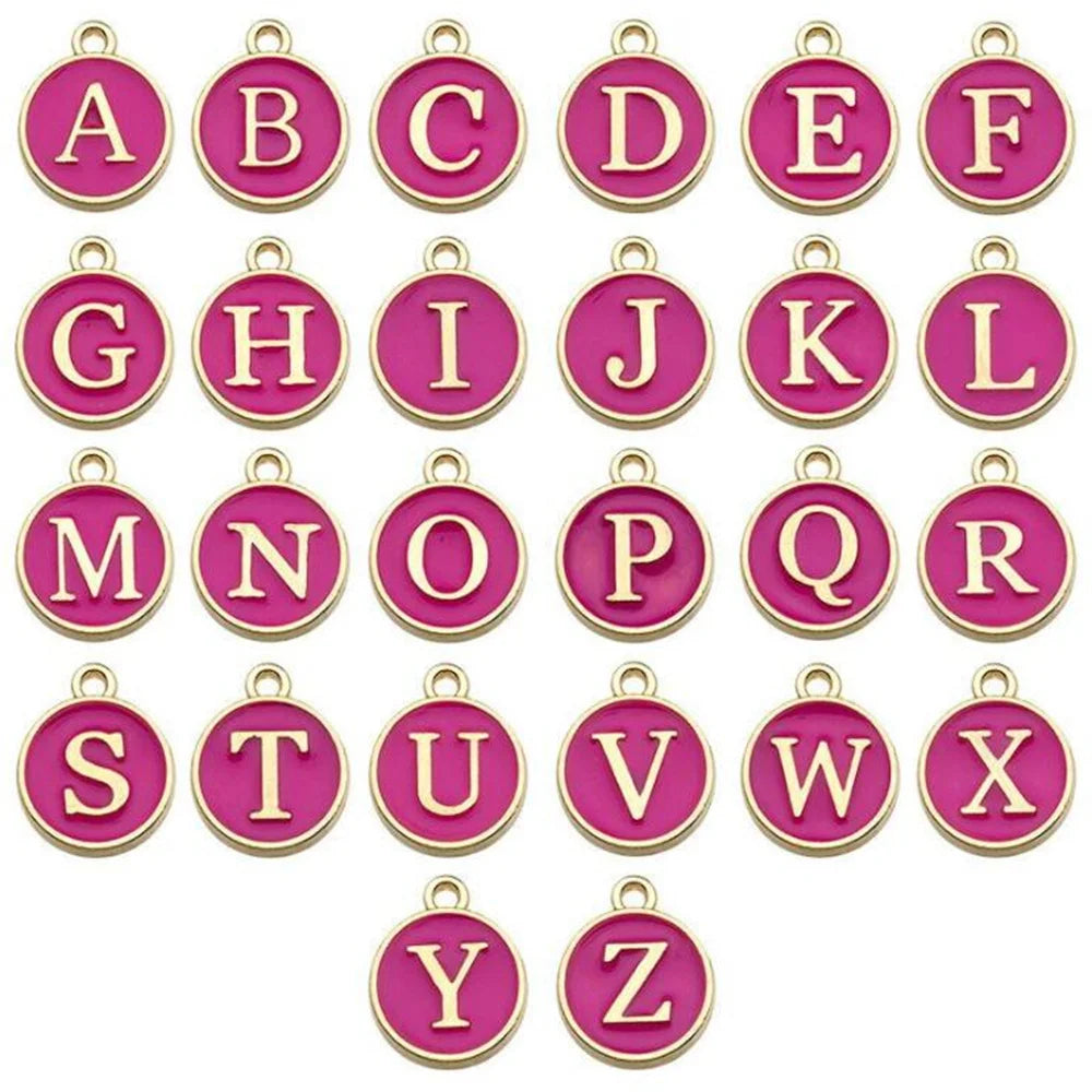26-teiliges Alphabet Buchstaben Charms Set für DIY Schmuckherstellung